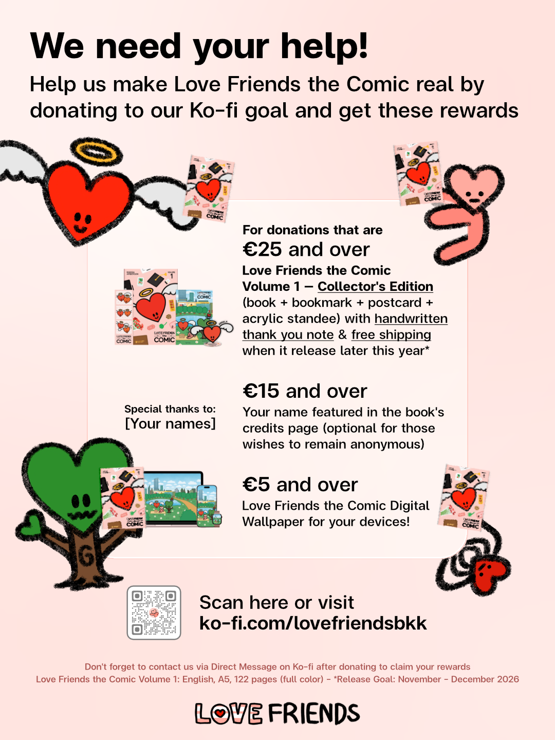 Help us make Love Friends the Comic real!